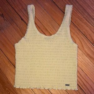 Smocked cropped tank top from Hollister